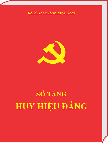 Sổ tặng Huy hiệu Đảng
