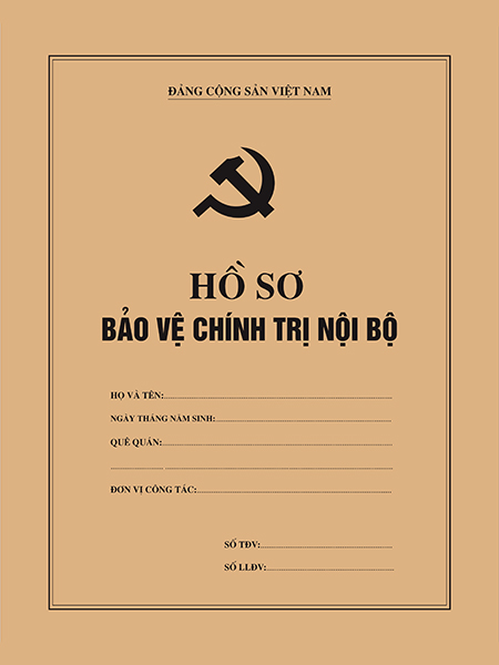 Túi hồ sơ bảo vệ chính trị nội bộ