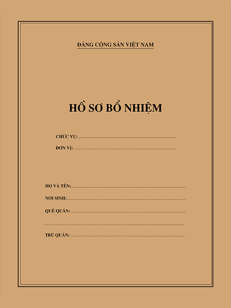 Túi Hồ sơ bổ nhiệm